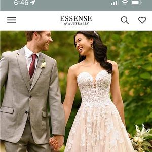 Brand New Never Worn  ESSENSE OF AUSTRALIA Wedding Gown. Tags on.  PRICE DROPPED